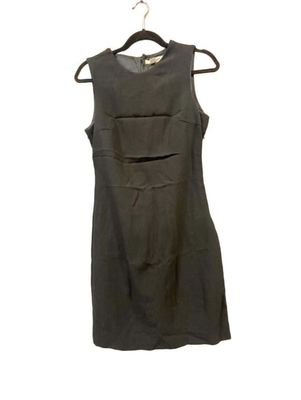 Zara Collection Sleeveless Wool Shift Dress Size US 6 Black
